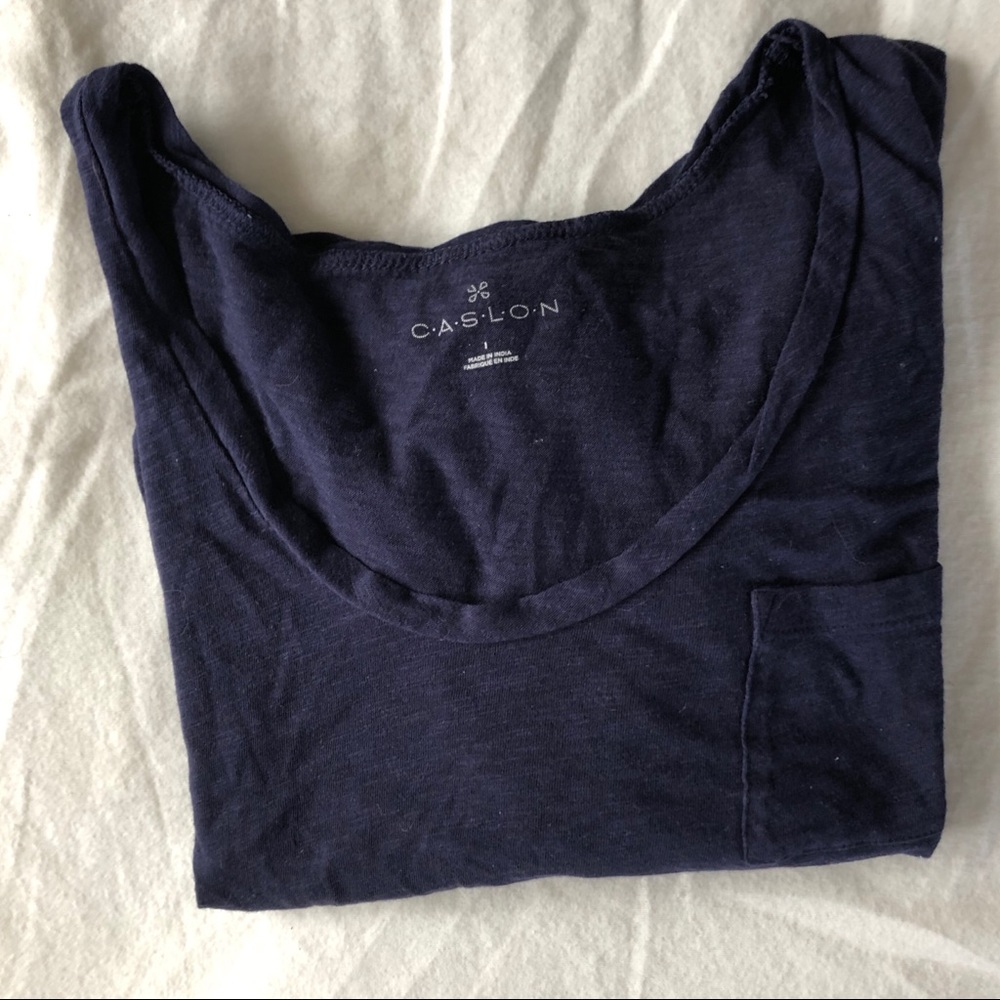 Caslon | relaxed fit rounded v neck tee